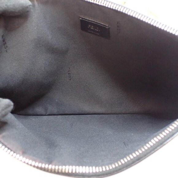 FENDI Monster Eyes Leather Pouch / Clutch - Picture 8 of 12